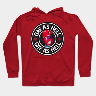 Gay As Hell - Cute Devil Hoodie